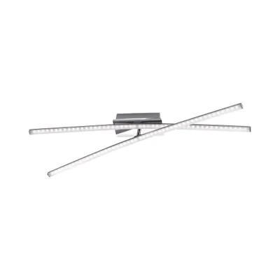Produktbild von JUST LIGHT LED Deckenlampe SIMON 1x Arm drehbar, 1x Arm fest silber Wohnbereich, z.B. Wohnzimmer, Schlafzimmer, Esszimmer, Flur