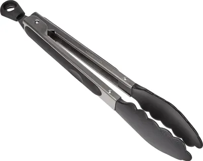 Küchenzange Edelstahl 27 cm mit Nylonschaufeln, antihaftbeschichtet