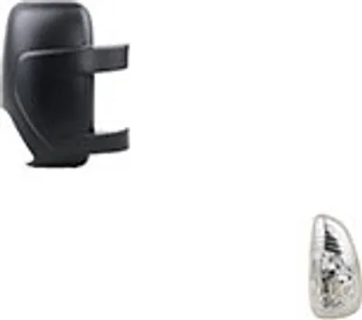 Produktbild von Spiegelkappe + Spiegelblinker passend für Opel Movano B 05/10 - rechts Beifahrer 261603141R 2616000Q0B 4419995 93167594 261609635R Johns