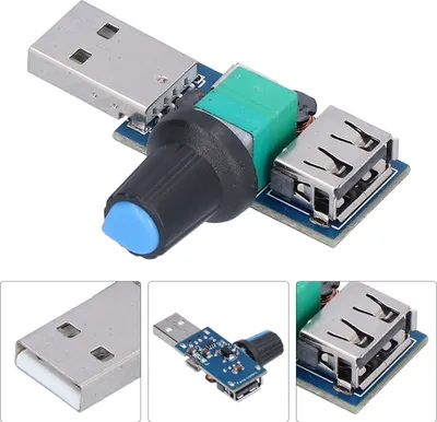 Produktbild von USB-Lüfterdrehzahlregler Lautstärkeregelung Anpassung der Platinengeschwindigkeit Geräuscharmes Modul