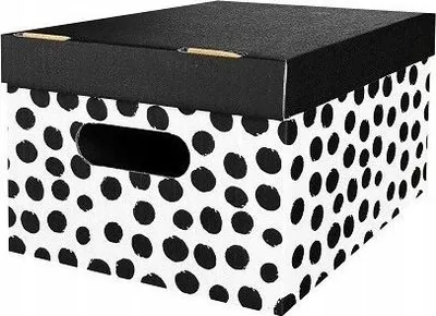 Produktbild von Faltbare Aufbewahrungsbox mit Deckel 33x33x32 cm, dekorative Regalbox, 1 Stück