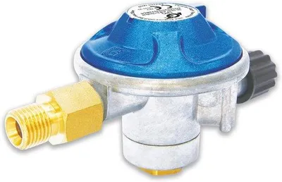 Productafbeelding van Gascartouche-drukregelaar voor gasbarbecues met universele schroefdraad