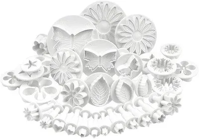 Produktbild von Fondant Schneidwerkzeug, Fondant Keksformen Set, Bäckereibedarf, DIY Essbare Blumen, Tortendekoration, Accessoires, Modellierwerkzeug