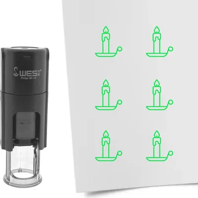 Immagine prodotto di Candela CombiCraft Stamp inchiostro rotondo verde da 10 mm - per 1 pezzo