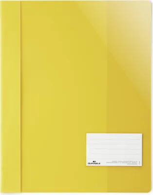 Zdjęcie produktu dla 25 DURABLE Schnellhefter   Kunststoff gelb DIN A4 überbreit