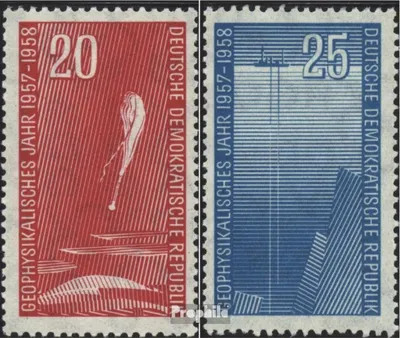 Produktbild von Briefmarken DDR 1958 Mi 616-617 (kompl.Ausgabe) gestempelt Intern.Geophysikalisches Jahr (II)