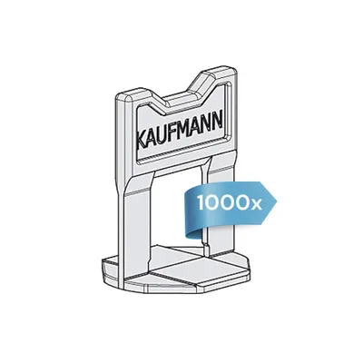 Produktbild von Kaufmann Nivelliersystem Laschen 1,5 mm 3–12 mm 1000 Stück