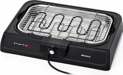 Produktbild von Ariete Party Grill 723 Electric Table Top Barbecue 2000W schwarz langsam und schnell kochen
