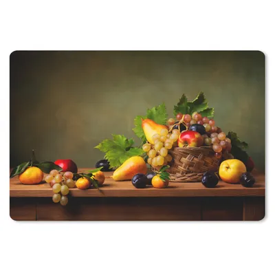Produktbild von MuchoWow® Mauspad Mousepad Rustikal - Korb - Obst - Stilleben 27x18 cm - Mousepads - Maus Mat - Pad - Mausunterlage - Büroartikel - Desk Matten