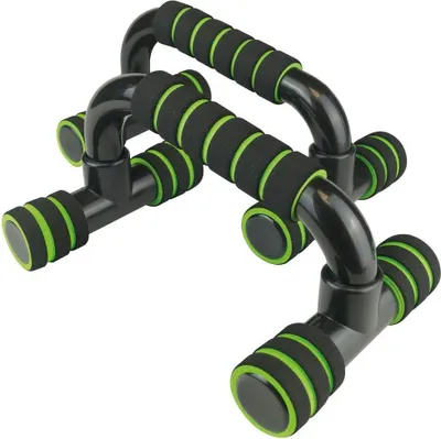 Obrázok produktu pre Hrazdy na kliky Urban Fitness čierna/zelená - hrazdy na kliky pre silový tréning