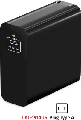 Produktbild von Club3D Ladegerät 1xUSB Typ C PD 140W. GaN retail