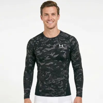Produktbild von Kompressions-T-Shirt HG Armor Camo Comp LS Schwarz Schwarz XXL