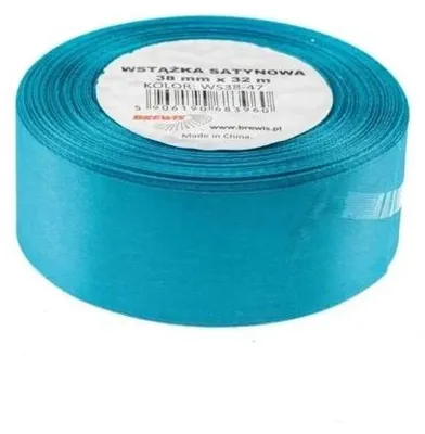 Obrázok produktu pre Saténová stuha, tyrkysová, 38 mm x 32 m – Brewis
