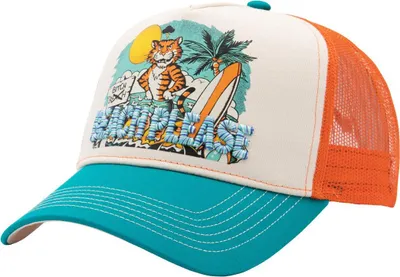 Produktbild von King Kerosin Trucker Cap "Beach please" Turquoise & Ecru