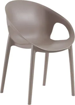 Image de Fauteuil de terrasse en POLYPROPYLENE Taupe pour Exterieur