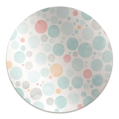 Obrázek produktu pro Kulatá ochranná podložka na podlahu - Ochranná podložka na židli - Podložka na podlahu - 140x100 cm - Pastelové tečky