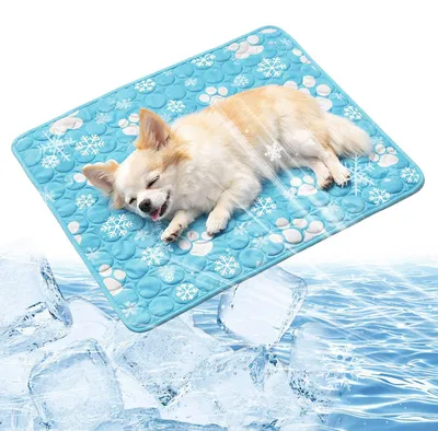 Imagen del producto de Colchoneta refrigerante para perros y gatos, de 50 x 40 cm, ideal para mascotas pequeñas