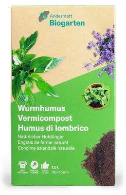 Produktbild von Wurmhumus (1,5 l) |  Dünger von Andermatt Biogarten