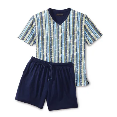 Produktbild von Rick Armand Herren Sommerpyjama Shorty 100% Baumwolle Feinjersey V-Ausschnitt Gr. L