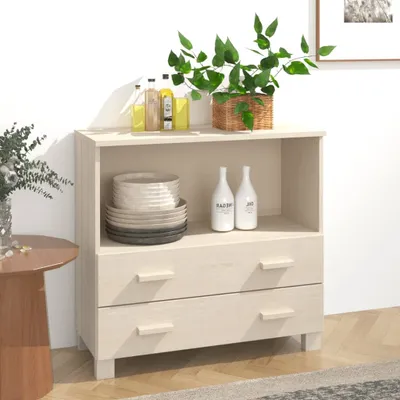 Produktbild von vidaXL Sideboard HAMAR Honigbraun 85x35x80 cm Massivholz Kiefer