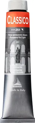 Obrázek produktu pro Maimeri Classico Olejová barva Permanent Red Light 200 ml 1 ks