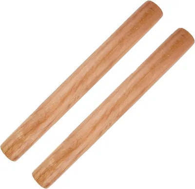 Produktbild von 6 Stück Nudelholz, 30 x 3CM Teigroller Holz zum Backen Backzubehör Rolling Pin für Nudelteig Kekse Pizza Kuchen Fondant Mürbeteig Cookie