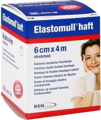 Produktbild von Elastomull haft 6 cmx4 m Fixierbinde 1 St