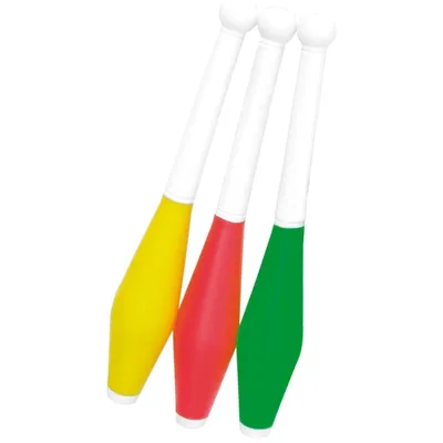 Zdjęcie produktu dla EDUPLAY 170-013 Pałki do żonglowania, 45 cm, wielokolorowe (opakowanie 3 szt.)