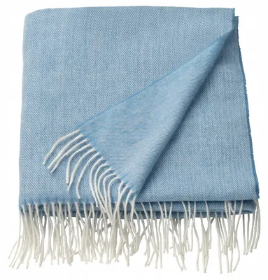 Produktbild von IKEA HOLMVI Plaid blau 120x160 cm