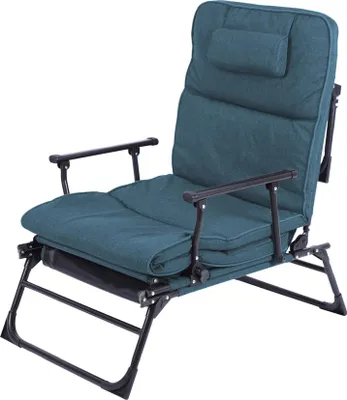 Produktbild von Linder Exclusiv Klappliege 2in1 Schwarz/Blau