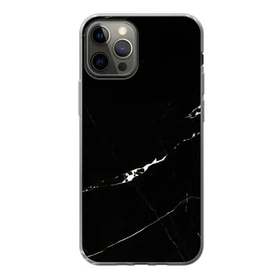 Produktbild von MuchoWow® Handyhülle Schutzhülle Hülle für iPhone 13 Pro Marmor - Schwarz - Natursteine Silikon Softcase Handy Hülle - Handy-Tasche