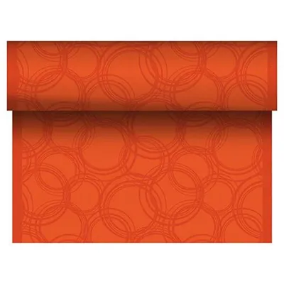 Zdjęcie produktu dla Bieżnik na stół, materiałowy, PV-Tissue Mix "ROYAL Collection" 24 m x 40 cm nektarynowy "Bubbles"