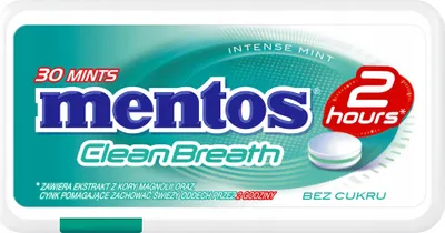Obrázok produktu pre Pastylki odświeżające oddech Mentos 2H Intense Mint 21 g