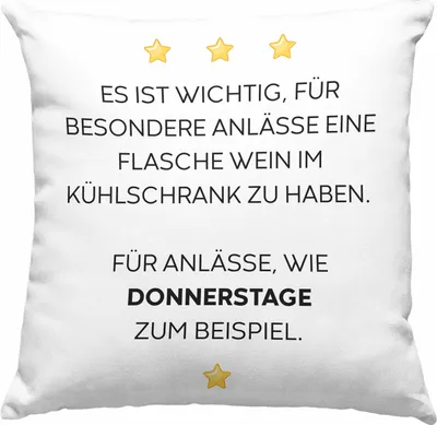 Produktbild von Trendation - Lustige Deko-Kissen mit Füllung 40x40 mit Spruch für Frauen Männer Arbeit Büro Lustig Deko-Kissen mit Füllung 40x40n Becher mit Sprüchen Kollegin Geschenk Sarkasmus (Rosa)