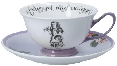 Immagine prodotto di Tazza e piattino in porcellana di Alice nel Paese delle Meraviglie