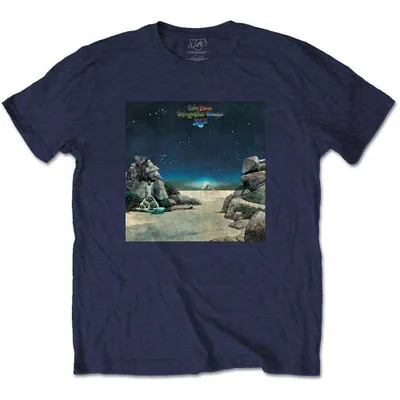Obrázok produktu pre Yes Topographic Oceans Navy Blue M Tričko