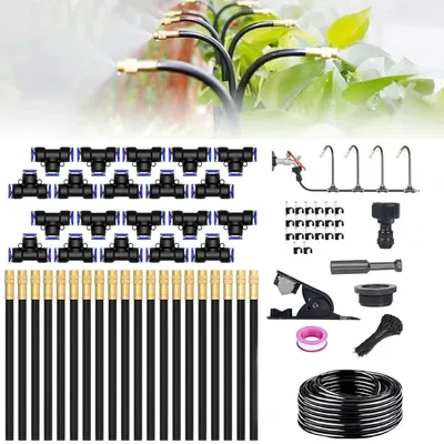 Vernevelset 20 m mit 20 Messingsprühern für Garten & Terrasse