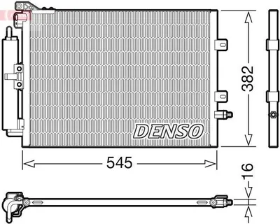 Produktbild von DENSO KONDENSATOR KLIMAKÜHLER KLIMAKONDENSATOR mit Trockner