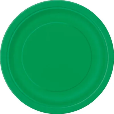 Produktbild von 8 kleine runde Teller dunkelgrün