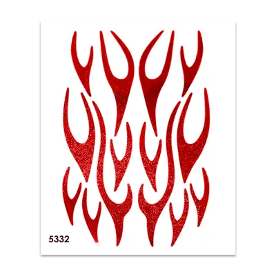 Immagine prodotto di Adesivo olografico con fiamme rosse 35 x 25 cm