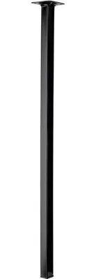 Image de Pied table basse carré HETTICH fixe, H.70 cm acier époxy noir