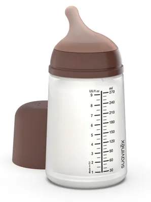 Produktbild von Suavinex Babyflasche - Zero Zero - Medium Flow 270ml - Deep