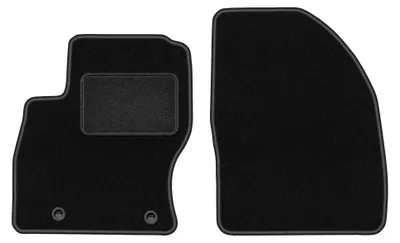 Immagine prodotto di Tappetini anteriori in moquette per Ford Focus MK2 2004-2011 (station wagon/berlina/hatchback) – 2 pezzi, neri, su misura – Wielganizator LUX