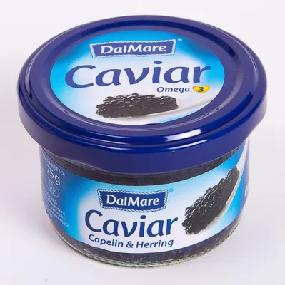 Obrázok produktu pre Kawior czarny z gromadnika i śledzia Dalmare 75g