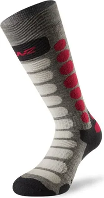 Produktbild von Lenz Kinder Wintersportsocken Skiing Kids 1.0 , Grau Pink, 23 - 26