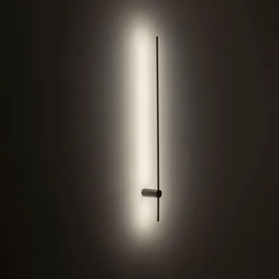Produktbild von Wandleuchte Aluminium LED H: 120 cm Schwarz länglich 3000 K warmweißes Licht 540 lm Modern
