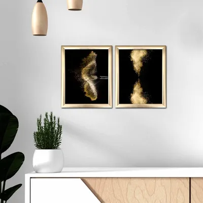 Obrázok produktu pre Wallity, 2ACT- AWL4872, Farebné, Plátno, 50 x 28,5 cm, Maľba: 100% MDF (Hrúbka: 2