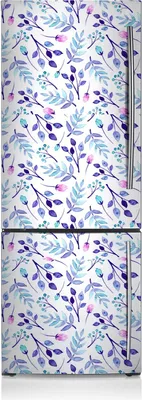 Produktbild von Aufkleber Kühlschrankmagnete Dekoration Kühlschrankfolie 60x190 cm - Lila Zweige