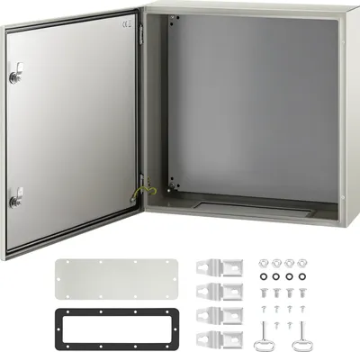 Obrázek produktu pro Rozvodná skříň VEVOR Rozvodná skříň z uhlíkové oceli Průmyslová skříň 60x60x20cm Rozvodná skříň IP66 & NEMA Vodotěsná rozvodná skříň Napájecí skříň Ideální pro továrny Staveniště Nákupní centra atd.