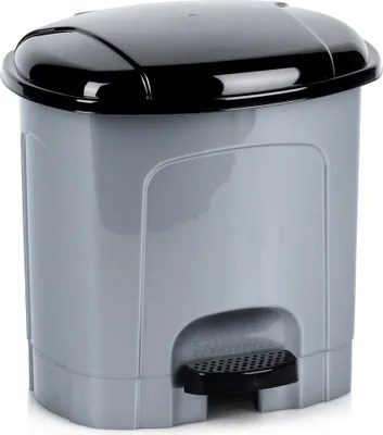 Obrázek produktu pro Pedálový odpadkový koš plastový šedý 3l
